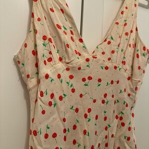 Zara size lg cherry dress